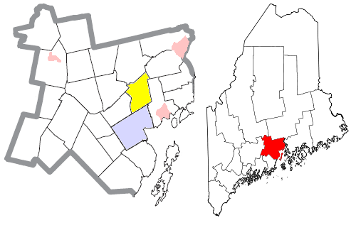  Waldo County Maine Incorporated Areas Swanville Highlighted