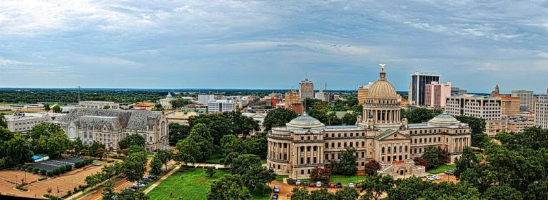  Downtown Panorama, Jackson, Mississippi