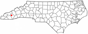  N C Map-doton- Dillsboro