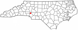  N C Map-doton- Huntersville