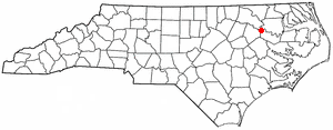  N C Map-doton- Oak City