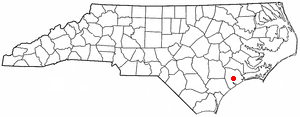 N C Map-doton- Jacksonville