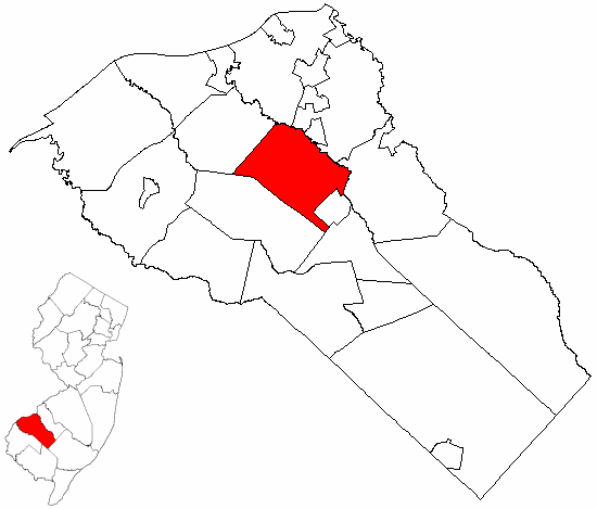  Map of Gloucester County highlighting Mantua Township