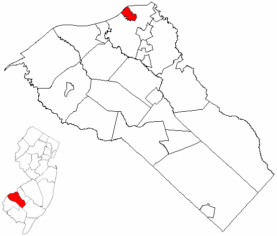  Map of Gloucester County highlighting National Park Borough
