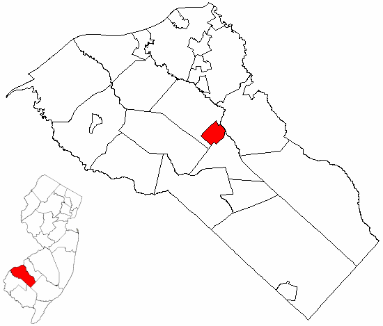  Map of Gloucester County highlighting Pitman Borough
