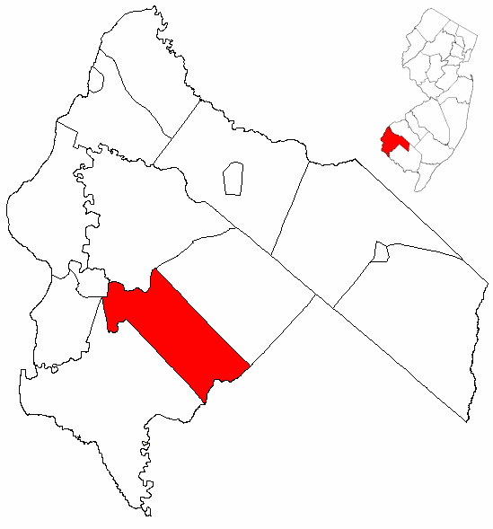  Map of Salem County highlighting Quinton Township