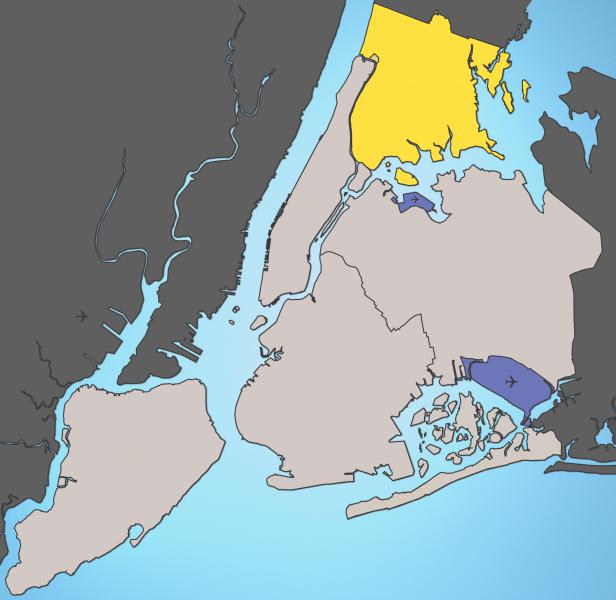  Bronx Highlight New York City Map Julius Schorzman