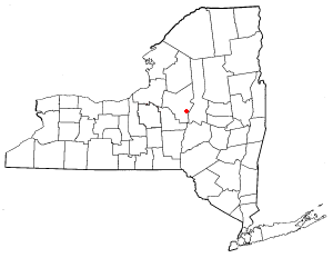  Map of New York highlighting Utica