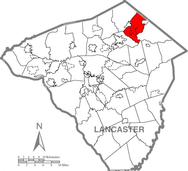 East Cocalico Township, Lancaster County Highlighted