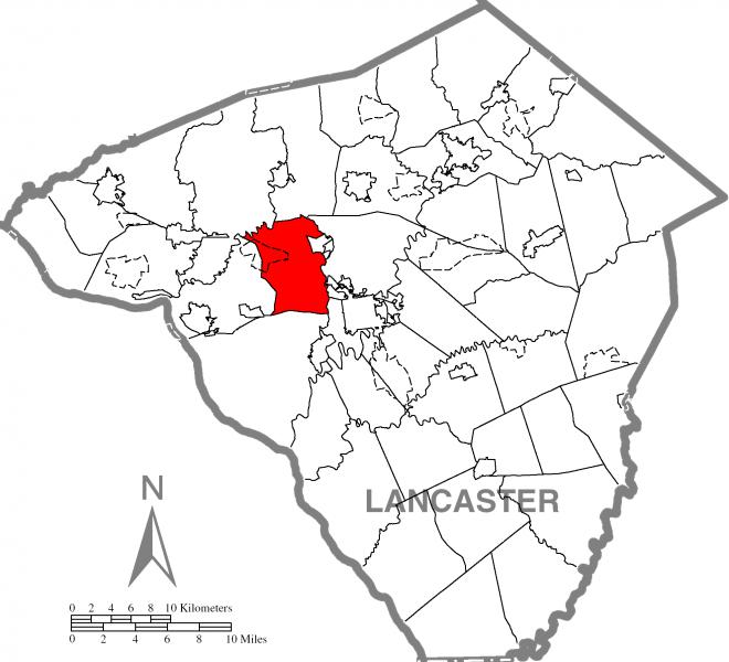  East Hempfield Township, Lancaster County Highlighted