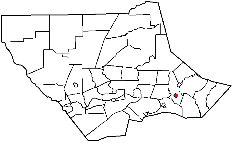  Map of Lycoming County Pennsylvania Highlighting Hughesville