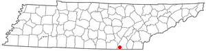  T N Map-doton- Chattanooga